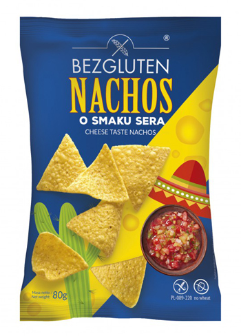 BEZGLUTEN NACHOS FORMAGGIO 80G