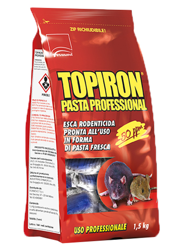 TOPIRON PASTA RODENTIC1,5KG UP