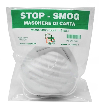 STOP-SMOG MASCHERE CARTA 3PZ