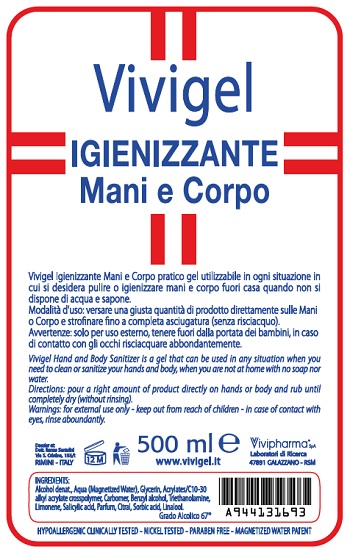 VIVIGEL IGIEN MANI CORPO 500ML