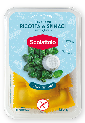 RAVIOLONI RIC/SPINACI S/G 125G