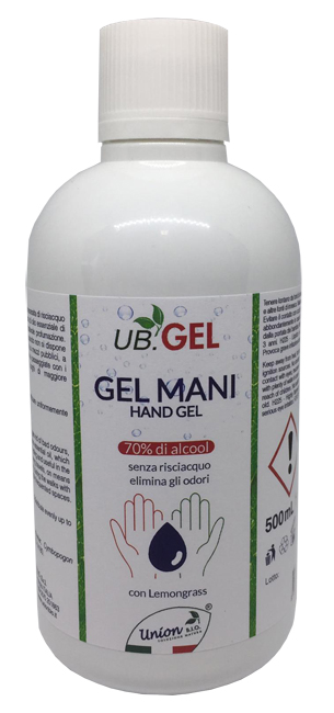 UB GEL C/DISPENSER 500ML