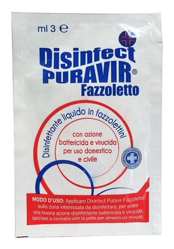 DISINFECT PURAVIR SALVIETT10PZ