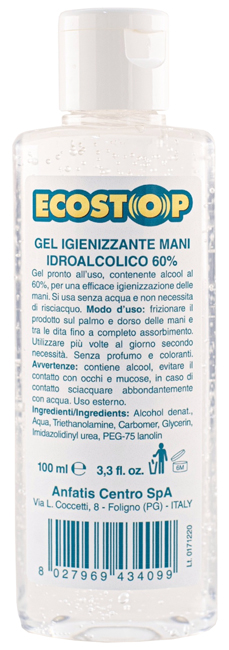 ECOSTOP GEL IGIEN MANI 100ML