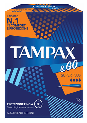 TAMPAX &GO SUPER PLUS 18PZ