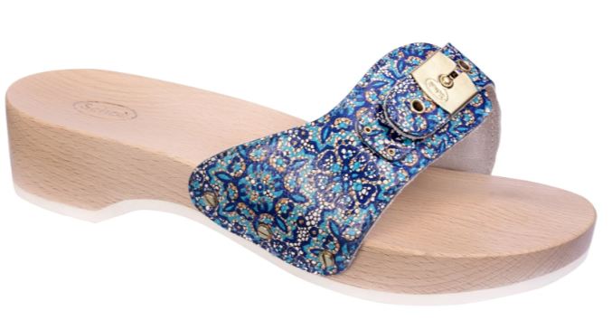 PESCURA HEEL PRINTS W BLU/M 39 PESCURA HEEL PRINTS W BLU/M 39