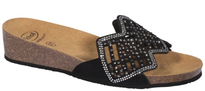 CAMILLA MULE MICROST W BLK 35
