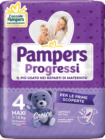 PAMPERS PROGRESSI MAXI 22PZ