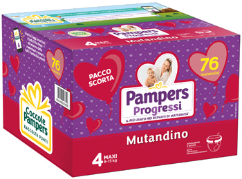 PAMPERS PROG MUT QUAD MAXI 76P