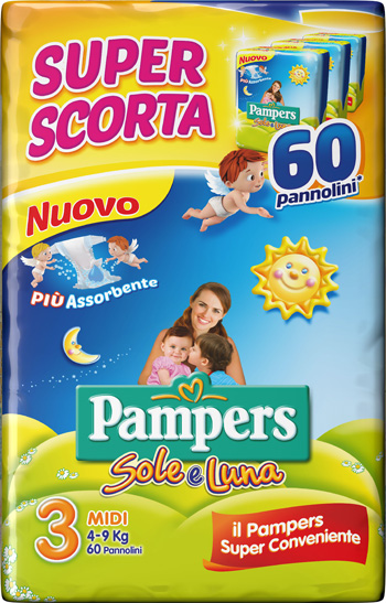 PAMPERS SOLE&LUNA TRIO MIDI 60