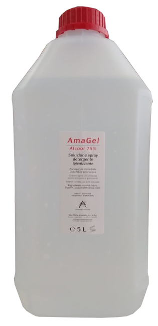 AMAGEL ALCOOL 75% SOL SPRAY 5L