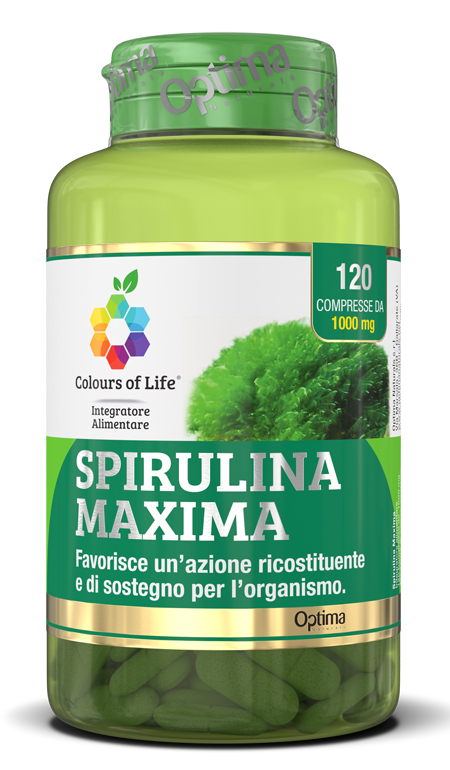 SPIRULINA MAXIMA 120CPR COLOUR