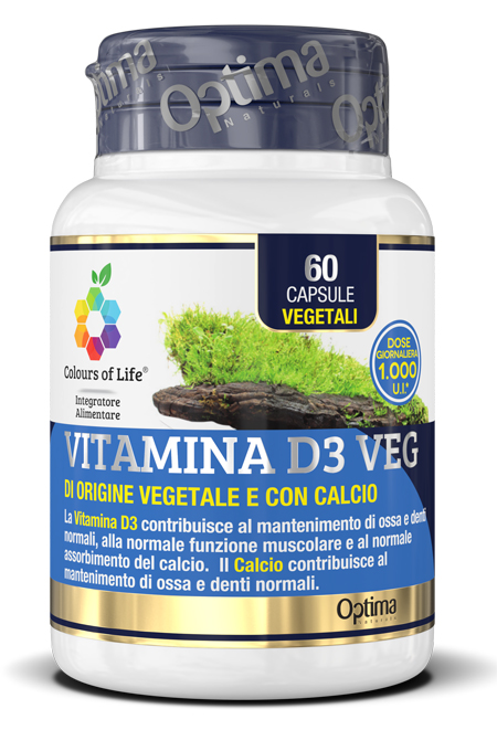 VITAMINA D3 VEG 60CPS COLOURS