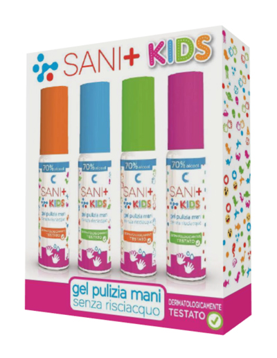 SANI+ KIDS AST GEL MANI 4X25ML