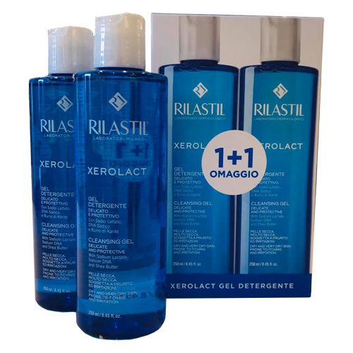 RILASTIL XEROLACT GEL DET 1+1