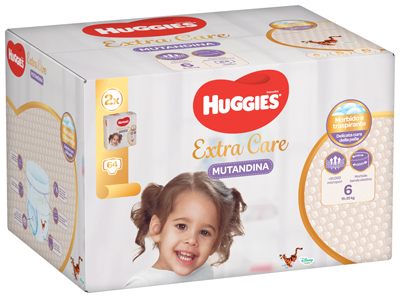 HUGGIES EXTRA CARE DU MUT6 64P