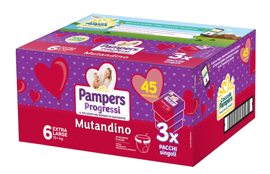 PAMPERS PROG MUT TRIO XL 45PZ