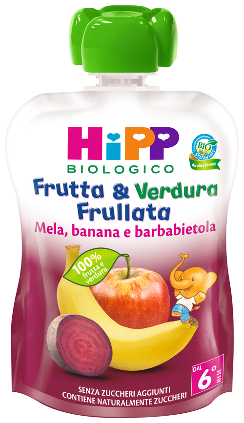 HIPP BIO FRUT&VER ME/BA/BAR90G