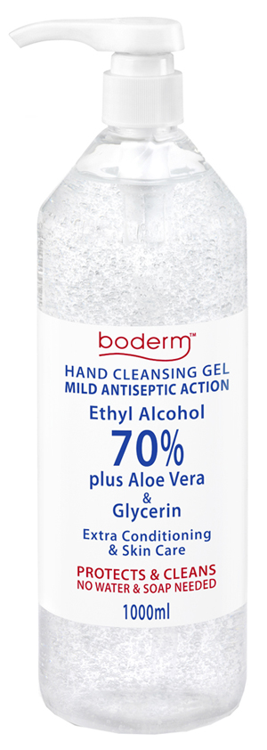 BODERM HAND GEL 70% 1L DISPENS