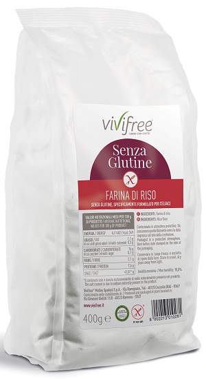 VIVIFREE FARINA RISO S/G 400G