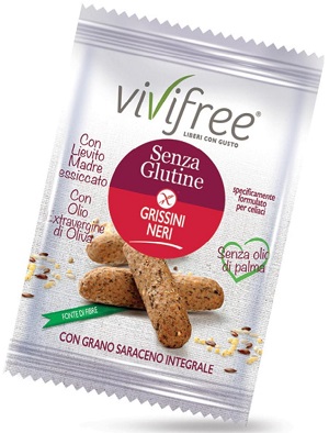 VIVIFREE GRISSINI NERI CRL 25G