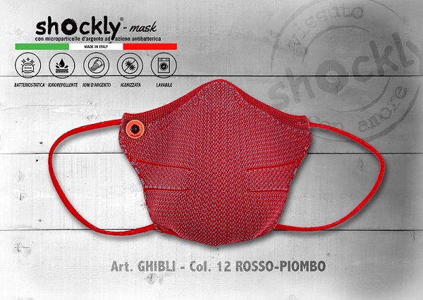 MASCHERINA AD GHIBLY ROSSO