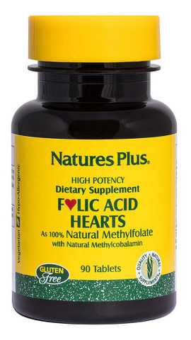 FOLIC ACID HEARTS+B6 B12 90TAV