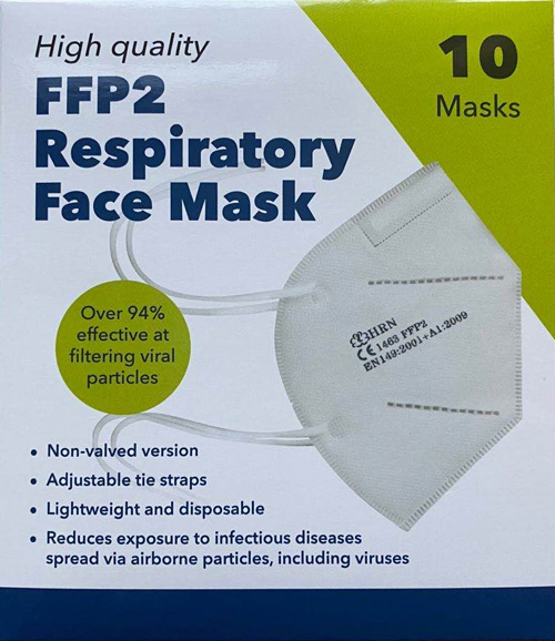 HRN FFP2 RESPIRATORY MASK 10PZ