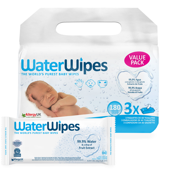 WATERWIPES BABY SALV 3X60G