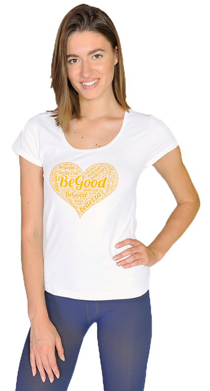 T-SHIRT MCO CUORE GIALLO L