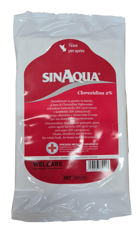 SINAQUA GLOVE CHLOREXIDINA 2%