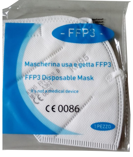 MASCHERINA PROT S/VAL FFP3 1PZ