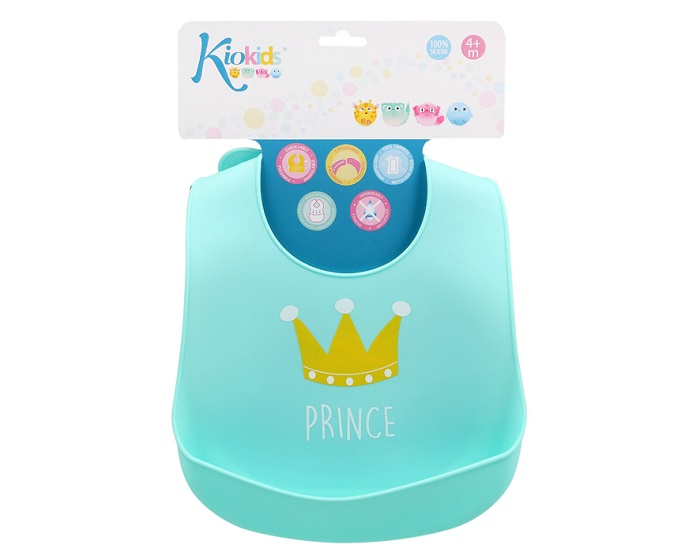 KIOKIDS BAVAGLINO SILICONE BLU