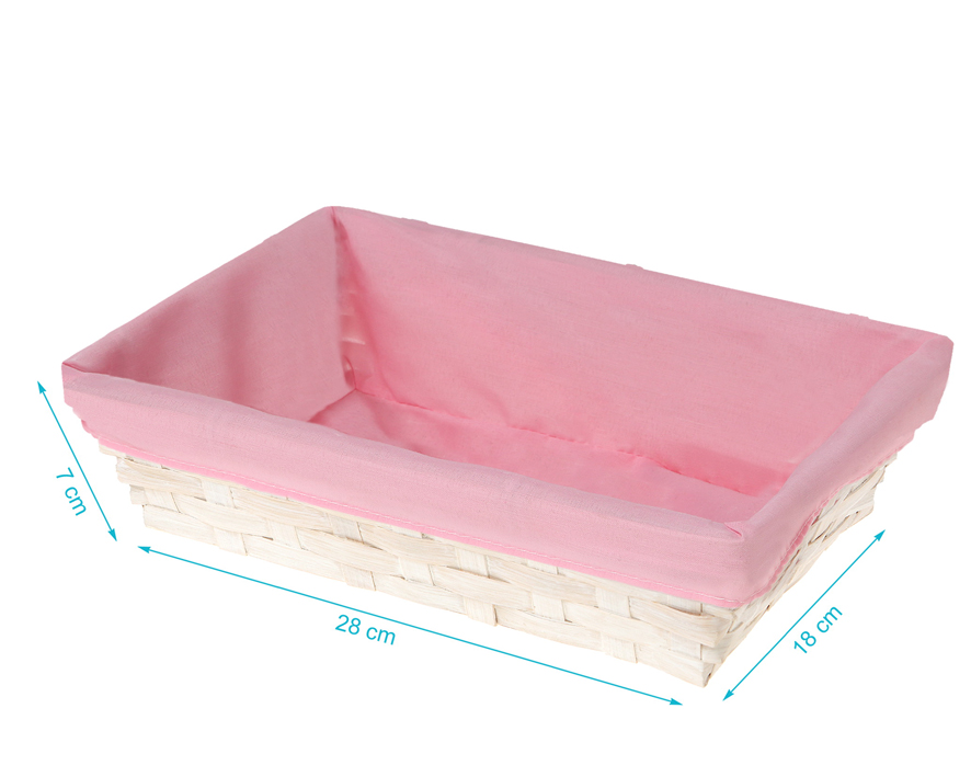 KIOKIDS CESTINO ROSA 28X18X7CM