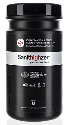 SANITHIGHZER SALVIETTE DET 60P