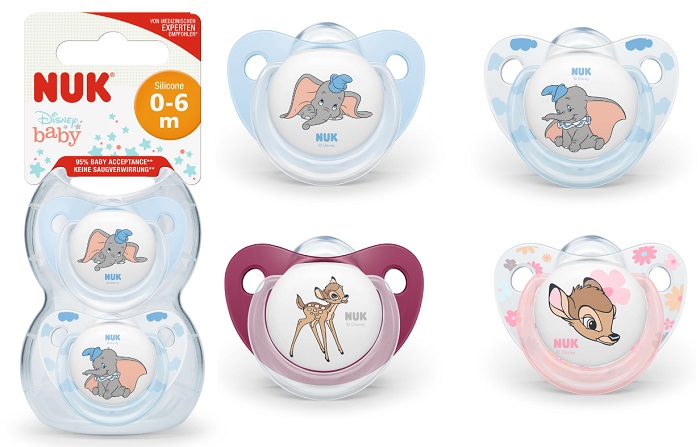 NUK SUCCH BAMBI/DUMBO SIL 0-6M