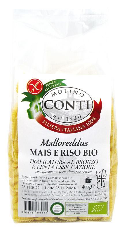 MALLOREDDUS MAIS RISO BIOL400G