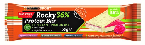 ROCKY 36% PROT BAR RASPBER BOX