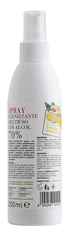 SPRAY IGIENIZZANTE M/USO C/ALC