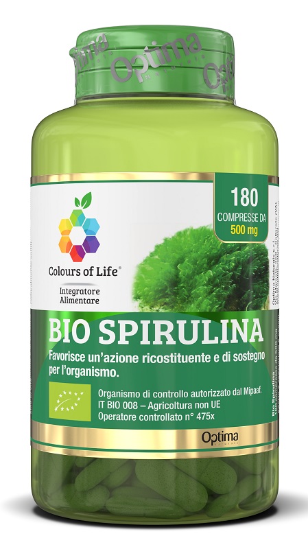 BIO SPIRULINA 180CPR COLOURS