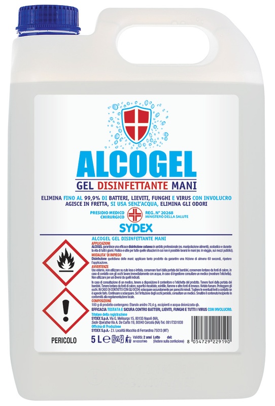 ALCOGEL GEL DISINFETTANTE 5L