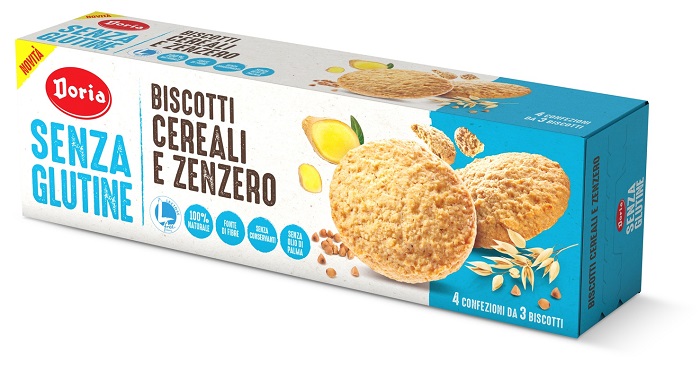 DORIA BISCOTTI CEREALI-ZENZERO