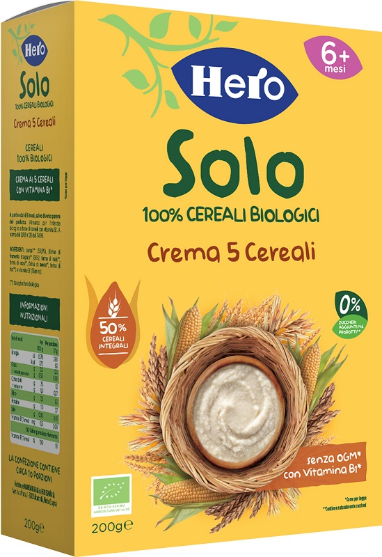 HERO SOLO CREMA 5 CEREALI BIO