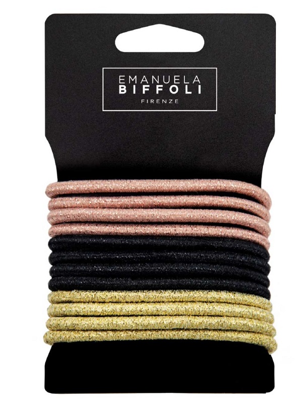 ELASTICI CAP FINE ORO/NE/BRO