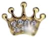 BJT707 ORECCHINI BABY CROWN RG