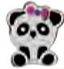 BJT711 ORECCHINI BABY PANDA ST