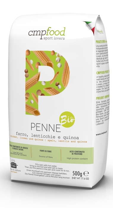 CMPFOOD PENNE FARRO LENTIC QUI