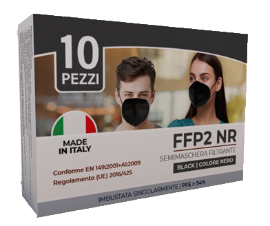 ESC MASCHERINA FFP2 NERA 10PZ