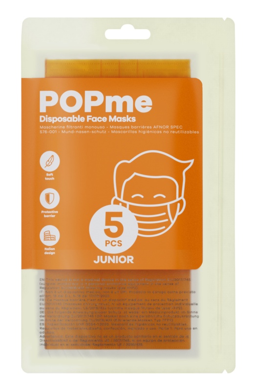 POPME MASK BABY ORANGE 5PZ