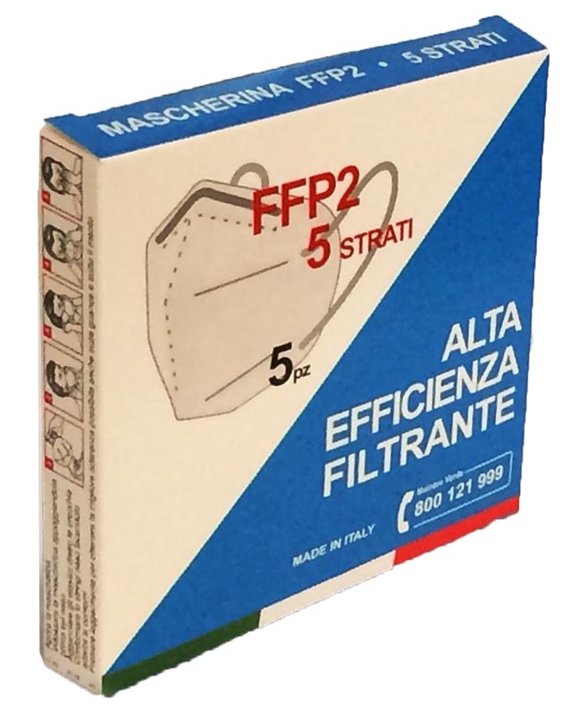 MASCHERINA FFP2 NR S VERDE 5PZ